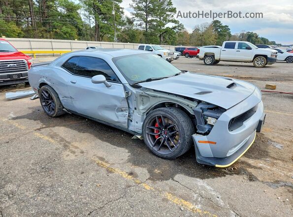 2C3CDZFJ3MH683792 2021 DODGE CHALLENGER Gray Delantero derecho