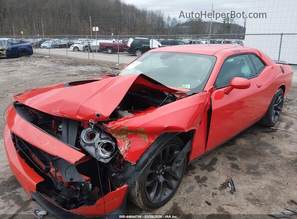 2C3CDZFJ5NH254297 2022 DODGE CHALLENGER Orange Vista tres cuartos delantera izquierda