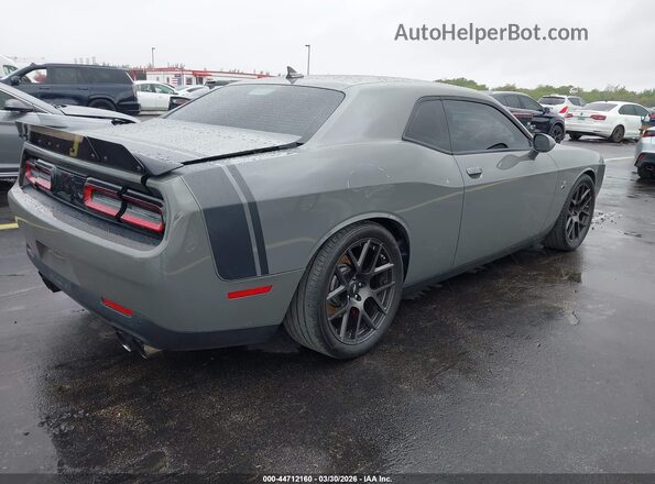 2C3CDZFJ7JH271936 2018 DODGE CHALLENGER Серый Задняя правая четверть