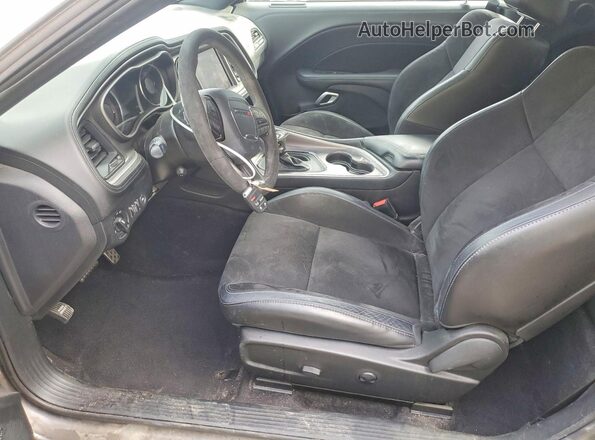 2C3CDZFJXNH140599 2022 DODGE CHALLENGER Charcoal Вид салону спереду
