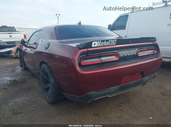 2C3CDZFJXNH142708 2022 DODGE CHALLENGER Red Задня ліва чверть