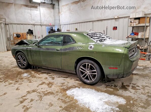 2C3CDZGG3KH759852 2019 DODGE CHALLENGER Green Հետևի ձախ