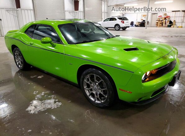 2C3CDZGG7HH607193 2017 DODGE CHALLENGER Зеленый Передняя правая четверть