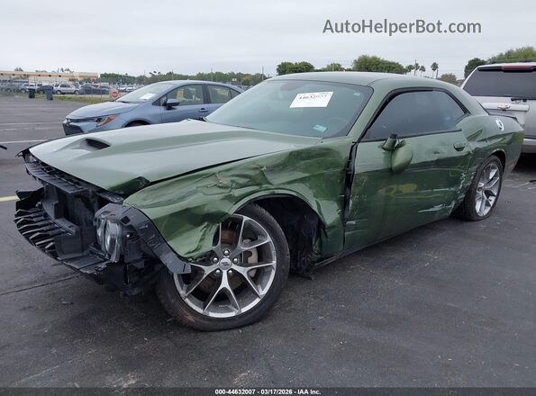 2C3CDZJG0PH582094 2023 DODGE CHALLENGER Green Առջևի ձախ երեք քառորդ տեսարան