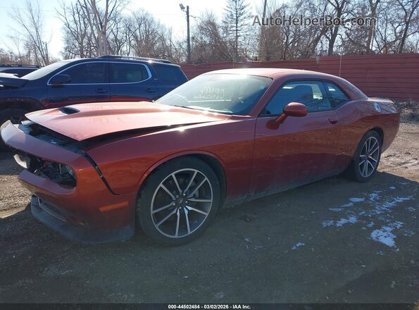 2C3CDZJG3PH616884 2023 DODGE CHALLENGER Orange წინა მარცხენა ხედი სამი მეოთხედიდან