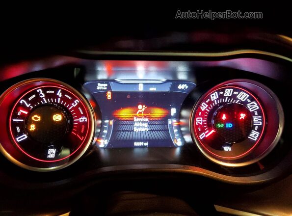 2C3CDZJG4NH136897 2022 DODGE CHALLENGER White Instrument cluster view