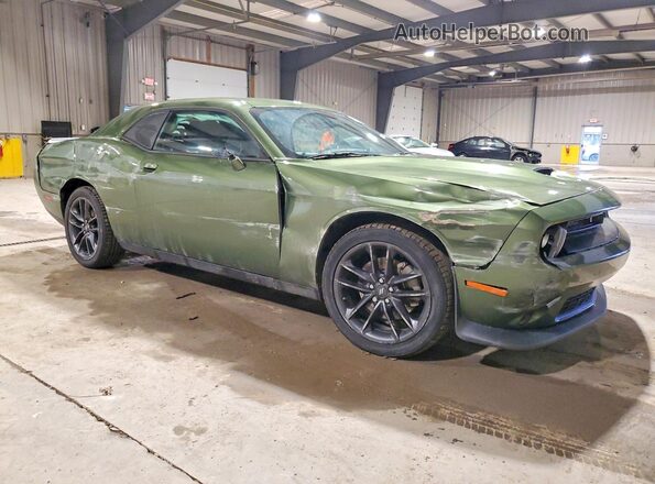 2C3CDZKG0MH568562 2021 DODGE CHALLENGER Green Delantero derecho