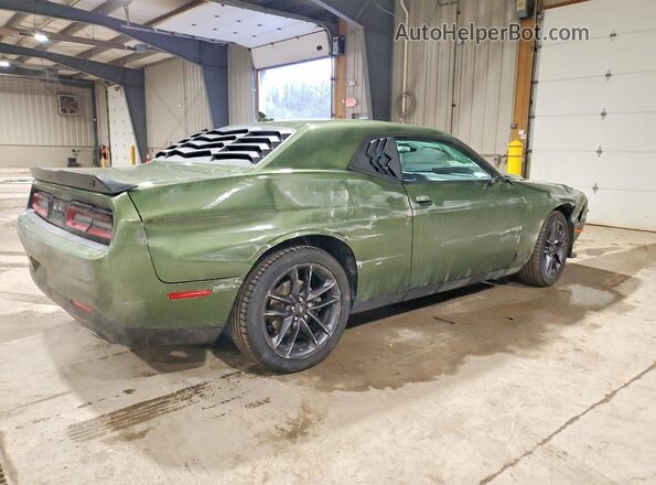 2C3CDZKG0MH568562 2021 DODGE CHALLENGER Green Trasero derecho