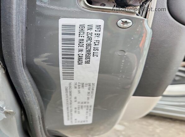 2C4RC1BG2MR588798 2021 CHRYSLER PACIFICA Серый Вид наклейки с VIN-кодом