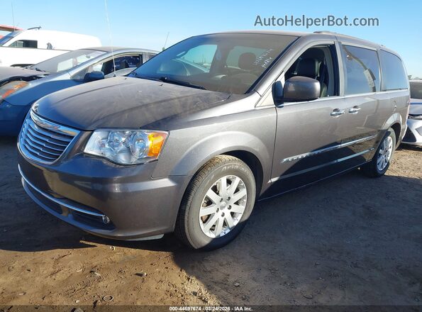 2C4RC1BG5GR112131 2016 CHRYSLER TOWN & COUNTRY Gray Առջևի ձախ երեք քառորդ տեսարան