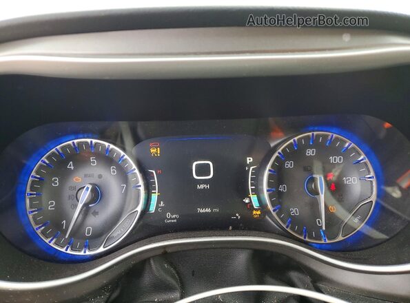 2C4RC1BG9MR591889 2021 CHRYSLER PACIFICA Серый Вид щитка приборов