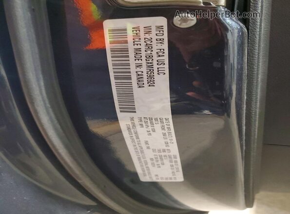 2C4RC1BGXMR596924 2021 CHRYSLER PACIFICA Gray VIN კოდის სტიკერის ხედი