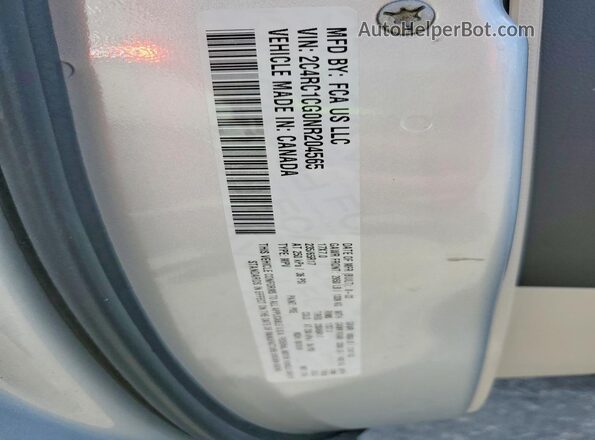 2C4RC1CG0NR204565 2022 CHRYSLER VOYAGER Gray VIN კოდის სტიკერის ხედი