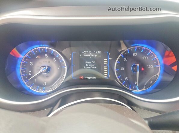 2C4RC1CG4LR131178 2020 CHRYSLER VOYAGER Blue ხელსაწყოთა პანელის ხედი