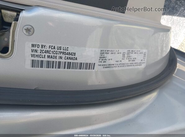 2C4RC1CG7PR548428 2023 CHRYSLER VOYAGER Silver Вид підкапотного простору