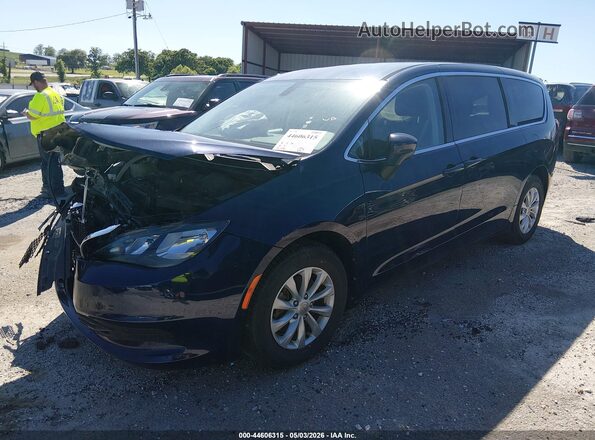 2C4RC1DG2HR512968 2017 CHRYSLER PACIFICA Blue Առջևի ձախ երեք քառորդ տեսարան
