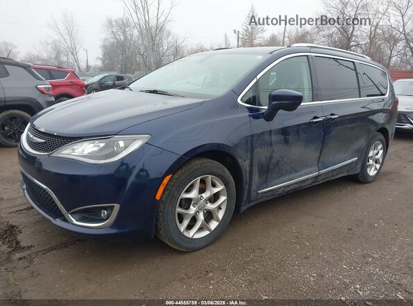 2C4RC1EG5JR292164 2018 CHRYSLER PACIFICA Blue წინა მარცხენა ხედი სამი მეოთხედიდან
