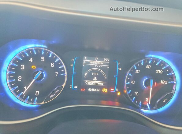 2C4RC1FG3LR147349 2020 CHRYSLER PACIFICA Black Instrument cluster view