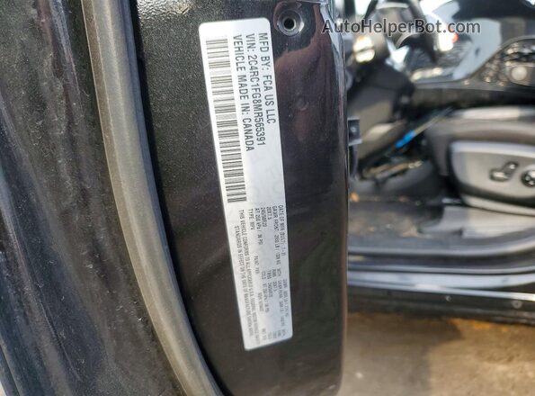 2C4RC1FG8MR565391 2021 CHRYSLER PACIFICA Black VIN კოდის სტიკერის ხედი