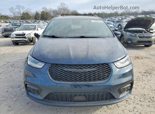2C4RC1FG9MR593166 2021 CHRYSLER PACIFICA Blue Front view