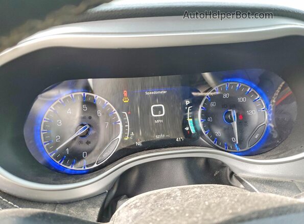 2C4RC1FG9MR593166 2021 CHRYSLER PACIFICA Blue Instrument cluster view