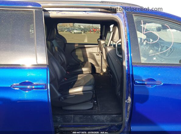 2C4RC1L70MR536245 2021 CHRYSLER PACIFICA Blue Vista de la etiqueta del VIN