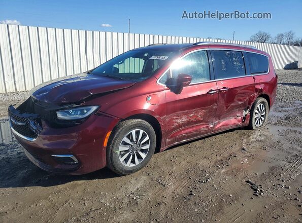 2C4RC1L73MR599615 2021 CHRYSLER PACIFICA Burgundy Tył lewy