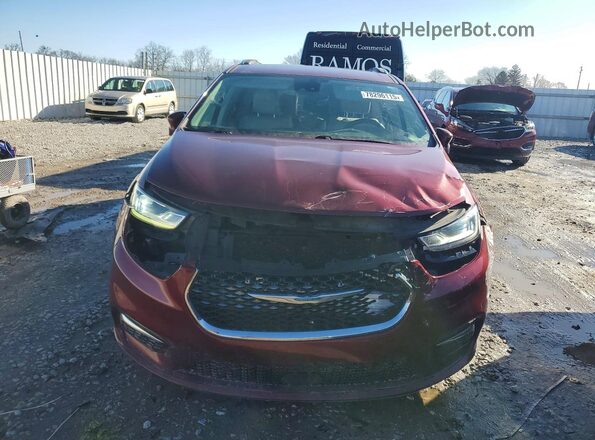 2C4RC1L73MR599615 2021 CHRYSLER PACIFICA Burgundy Widok z tyłu