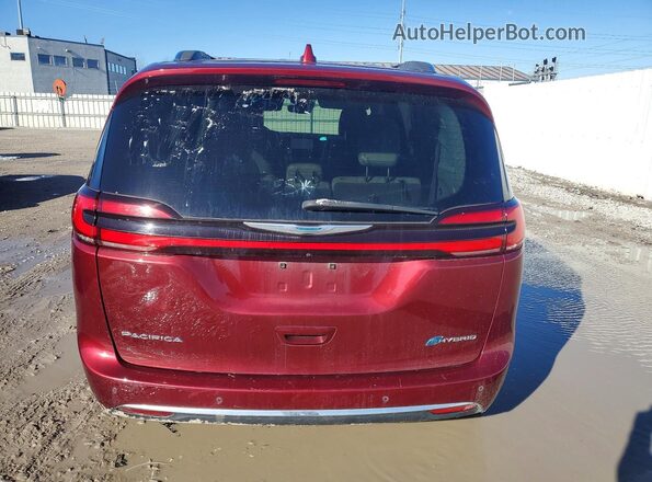 2C4RC1L73MR599615 2021 CHRYSLER PACIFICA Burgundy Widok wnętrza z przodu