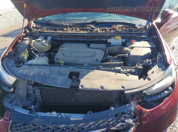 2C4RC1L73MR599615 2021 CHRYSLER PACIFICA Burgundy Widok naklejki z numerem VIN