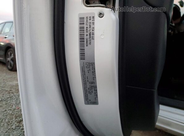 2C4RC1L79MR572791 2021 CHRYSLER PACIFICA White VIN კოდის სტიკერის ხედი