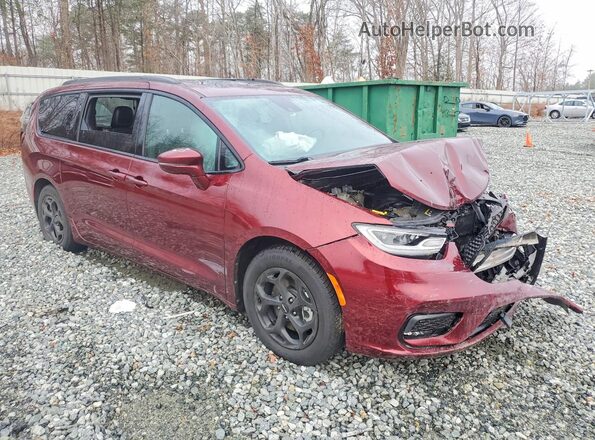 2C4RC1S70MR507782 2021 CHRYSLER PACIFICA Burgundy Передня права чверть