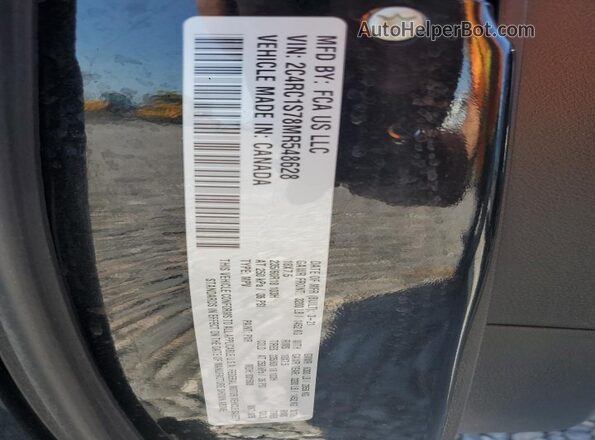 2C4RC1S78MR548628 2021 CHRYSLER PACIFICA Black VIN sticker view