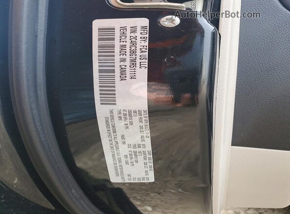 2C4RC3BG7MR511114 2021 CHRYSLER PACIFICA Черный Вид наклейки с VIN-кодом