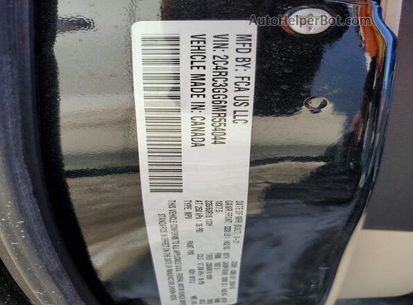 2C4RC3GG6MR554044 2021 CHRYSLER PACIFICA Black VIN sticker view