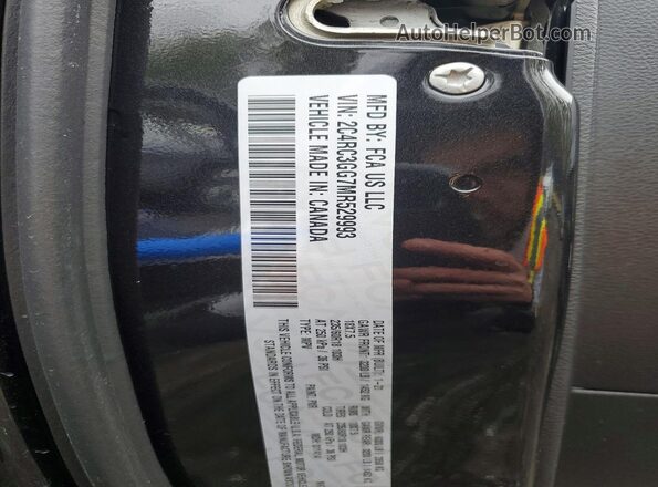 2C4RC3GG7MR529993 2021 CHRYSLER PACIFICA Black Widok naklejki z numerem VIN