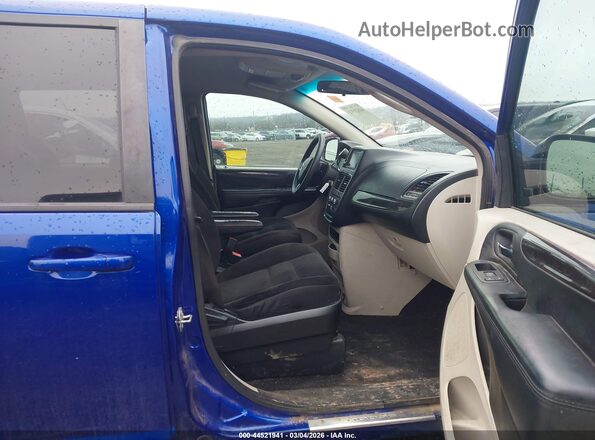 2C4RDGBG3JR231979 2018 DODGE GRAND CARAVAN Blue Вид салону спереду