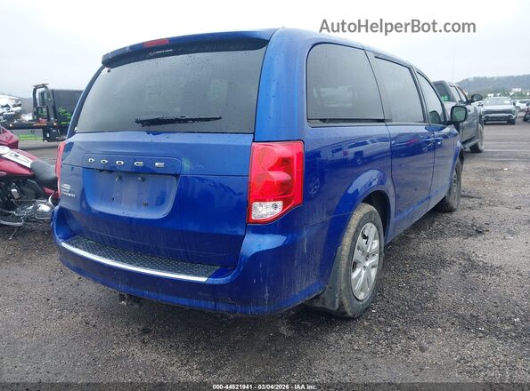 2C4RDGBG3JR231979 2018 DODGE GRAND CARAVAN Blue Задня права чверть