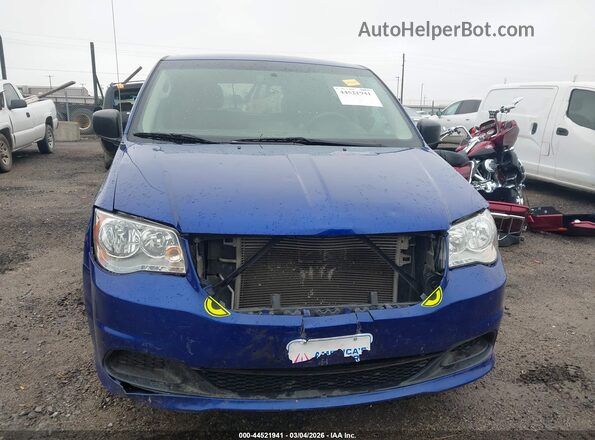 2C4RDGBG3JR231979 2018 DODGE GRAND CARAVAN Blue Вид щитка приладів
