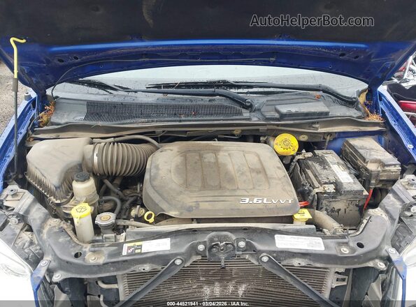2C4RDGBG3JR231979 2018 DODGE GRAND CARAVAN Blue Вид ззаду