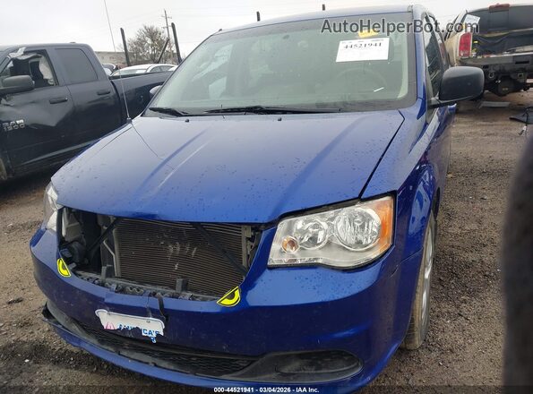 2C4RDGBG3JR231979 2018 DODGE GRAND CARAVAN Blue Вид спереду