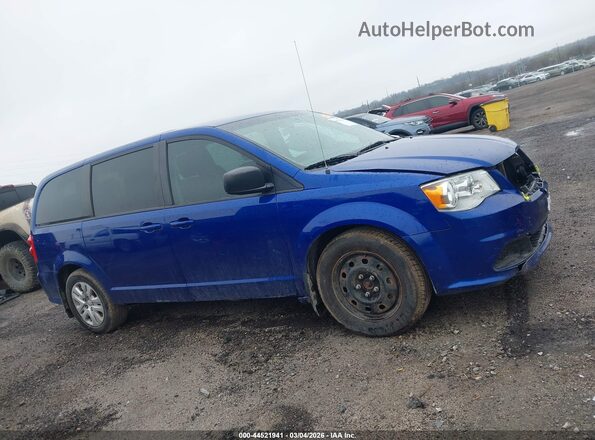 2C4RDGBG3JR231979 2018 DODGE GRAND CARAVAN Blue Вид задньої частини салону