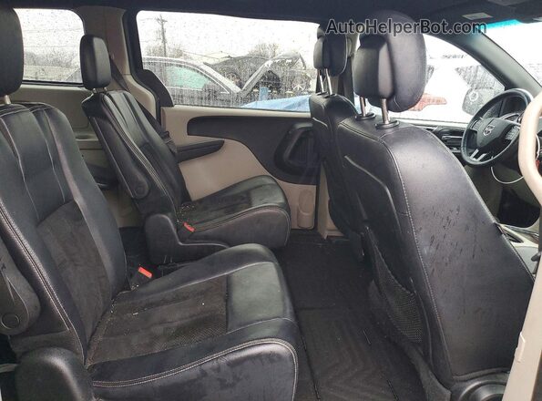 2C4RDGCG1HR699587 2017 DODGE GRAND Black Вид задньої частини салону