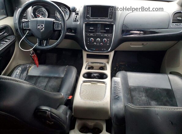2C4RDGCG1HR699587 2017 DODGE GRAND Black Вид панелі приладів
