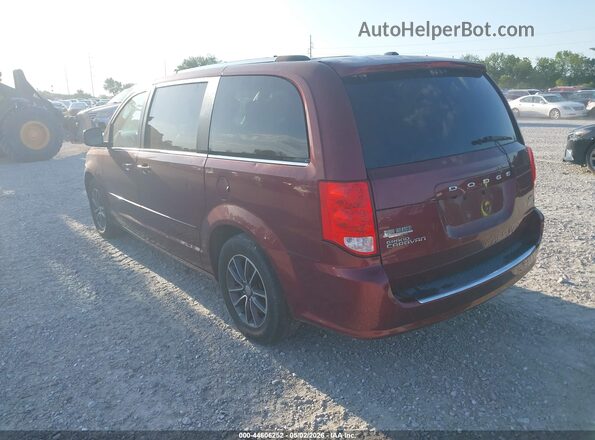 2C4RDGCG2HR864675 2017 DODGE GRAND CARAVAN Red Trasero izquierdo