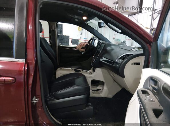 2C4RDGCG2HR864675 2017 DODGE GRAND CARAVAN Red Vista interior delantera