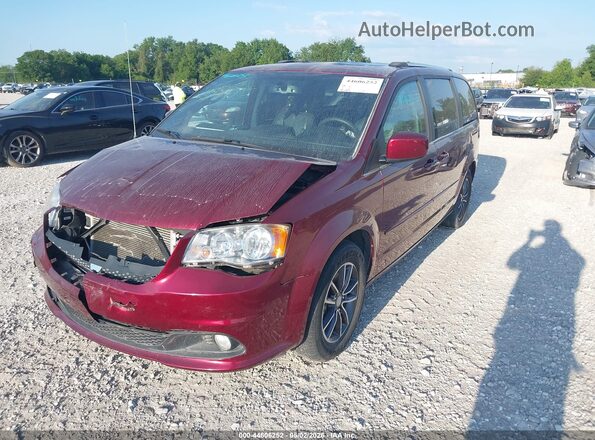 2C4RDGCG2HR864675 2017 DODGE GRAND CARAVAN Red Vista tres cuartos delantera izquierda