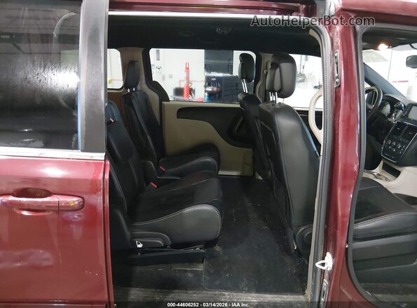 2C4RDGCG2HR864675 2017 DODGE GRAND CARAVAN Red Vista de la etiqueta del VIN