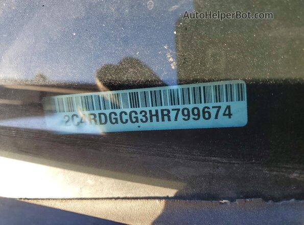 2C4RDGCG3HR799674 2017 DODGE GRAND Белый Вид наклейки с VIN-кодом