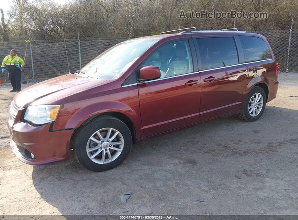 2C4RDGCG8LR154009 2020 DODGE GRAND CARAVAN Maroon წინა მარცხენა ხედი სამი მეოთხედიდან